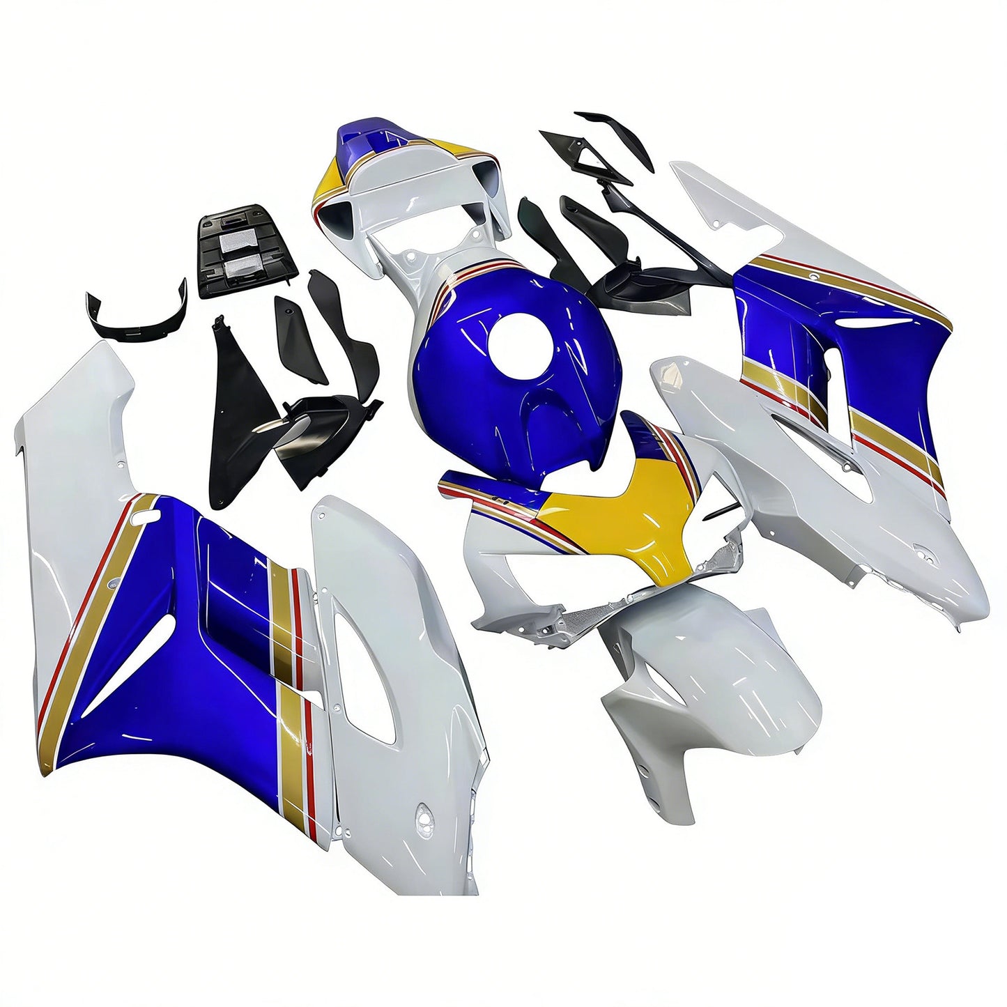 2004-2005 Honda CBR 1000 RR Amotopart Fairings Multi-Color Rothmans Honda Racing Customs Fairing