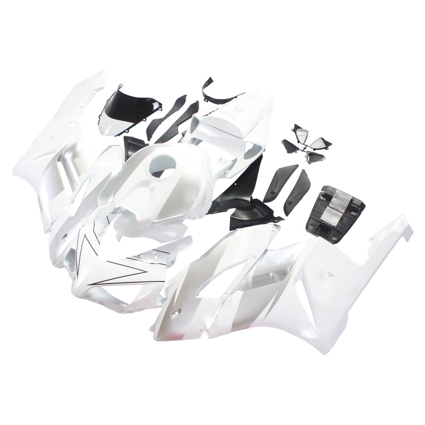 2004-2005 Honda CBR 1000 RR Amotopart Fairings White Silver Repsol Racing Customs Fairing