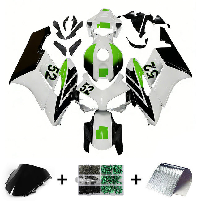 2004-2005 Honda CBR 1000 RR Amotopart Fairings White No.52 Hannspree Racing Customs Fairing