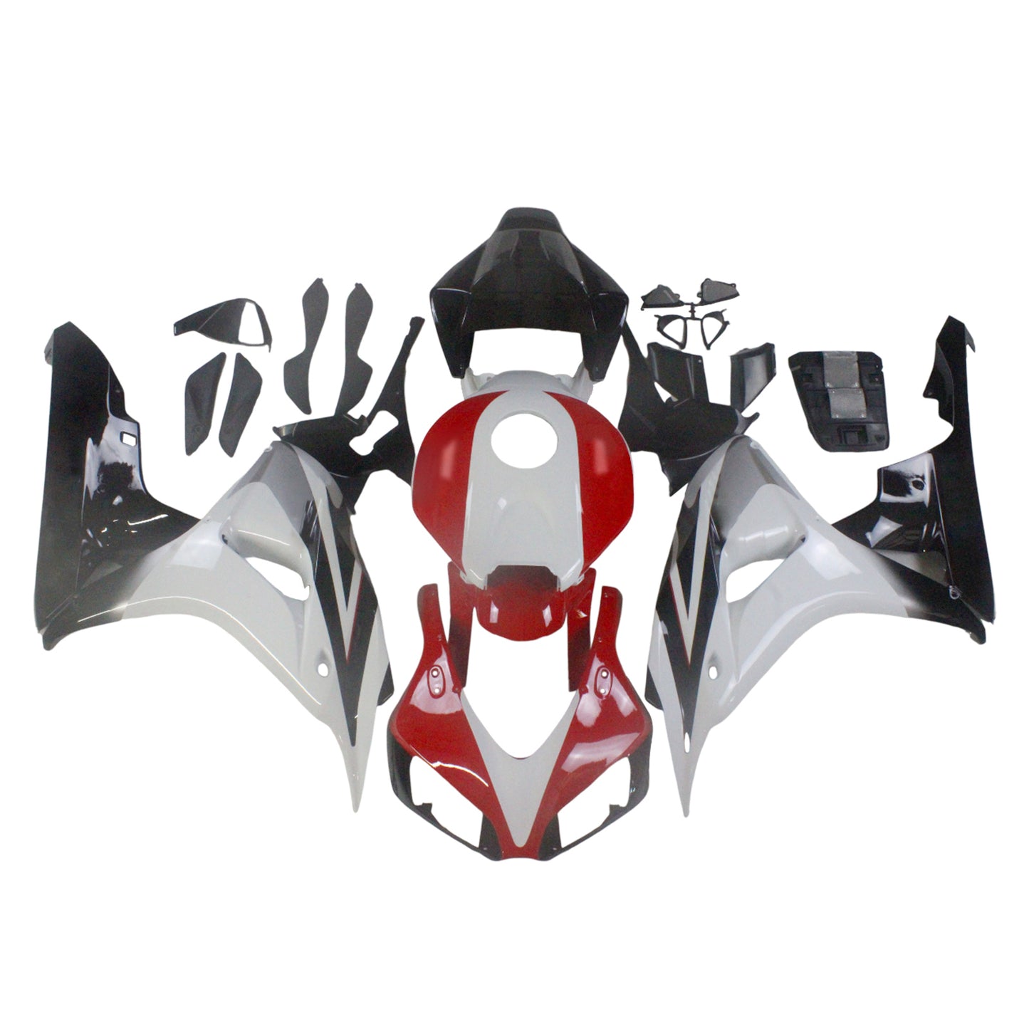 2006-2007 Honda CBR 1000 RR White Red Black CBR Racing Amotopart Fairings