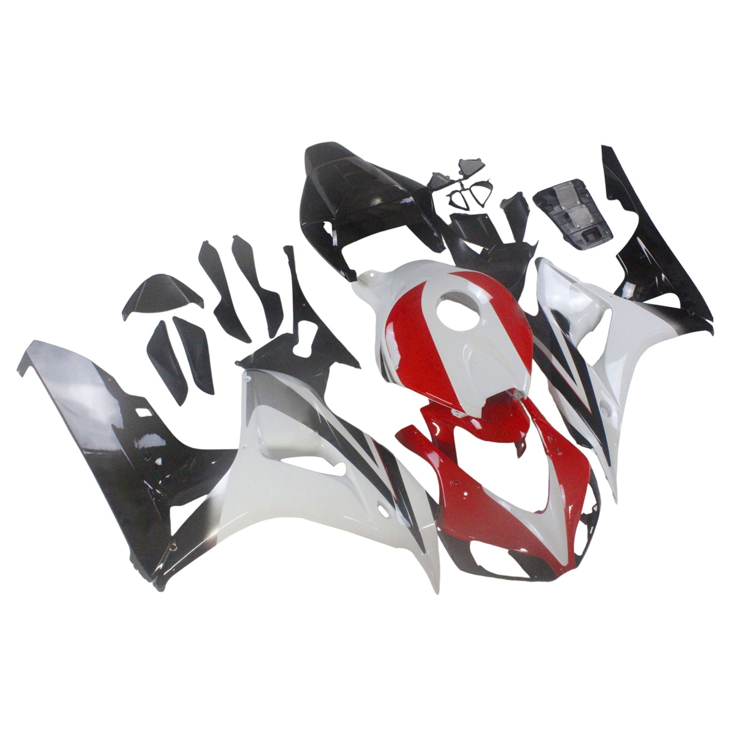2006-2007 Honda CBR 1000 RR White Red Black CBR Racing Amotopart Fairings