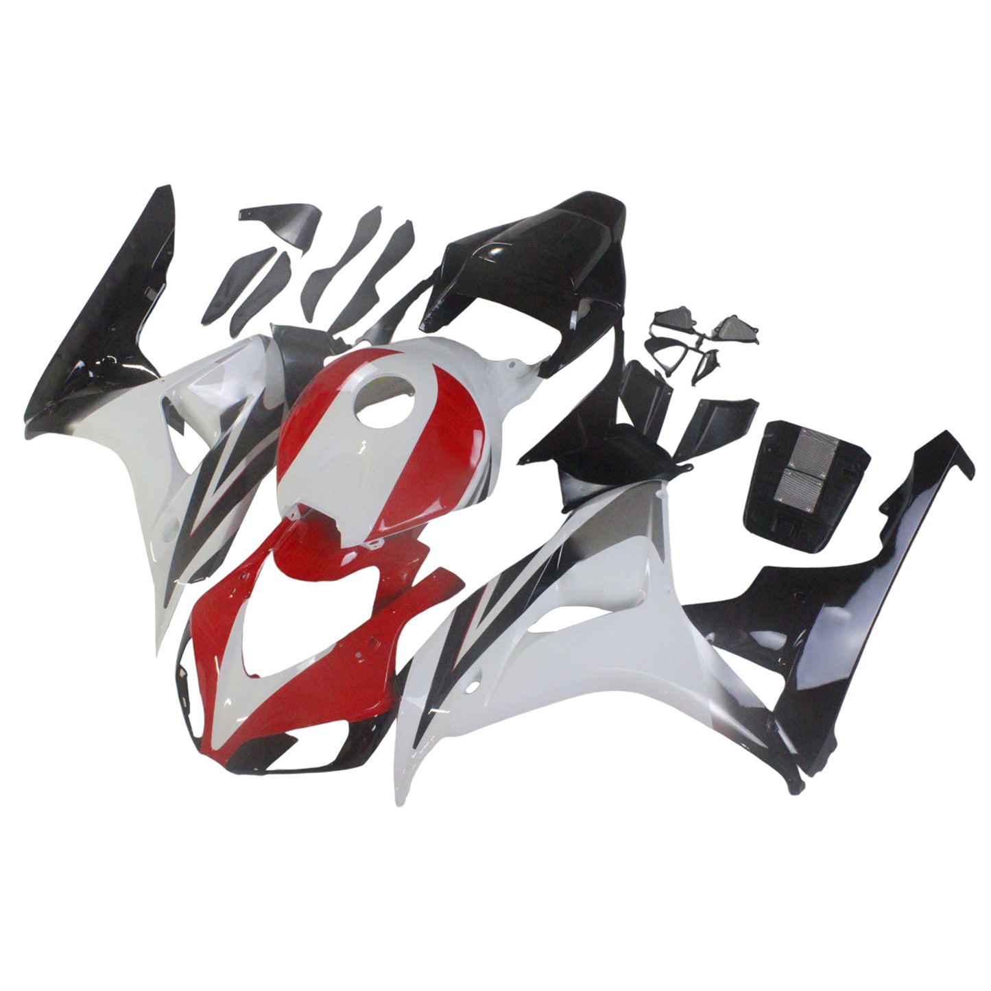 2006-2007 Honda CBR 1000 RR White Red Black CBR Racing Amotopart Fairings