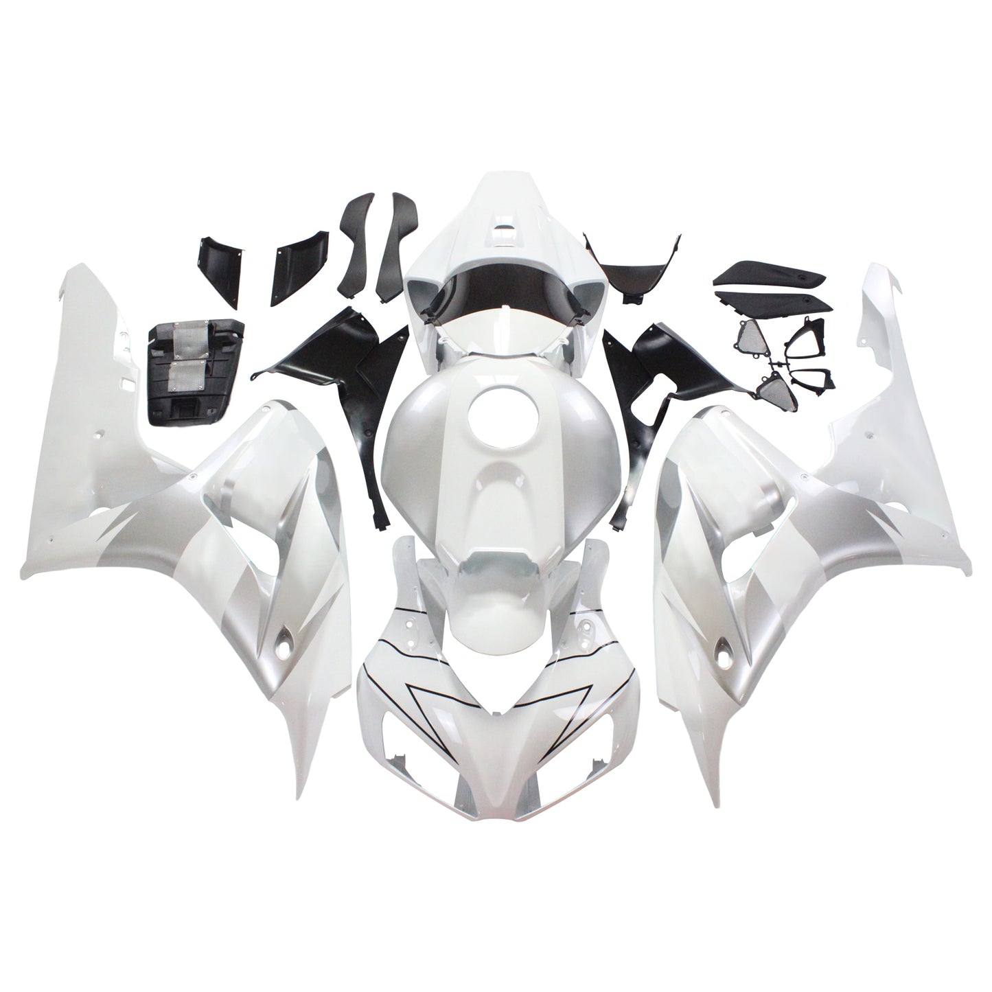 2006-2007 Honda CBR 1000 RR White & Silver Repsol Racing Amotopart Fairings