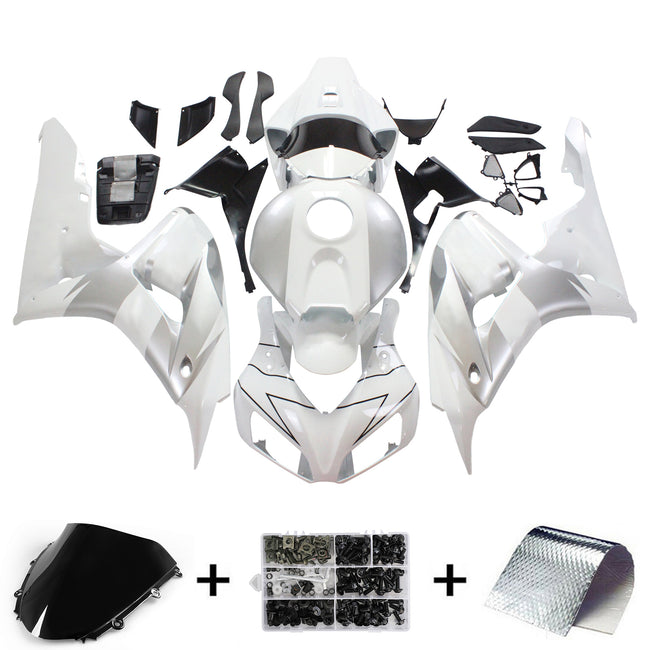 2006-2007 Honda CBR 1000 RR White & Silver Repsol Racing Amotopart Fairings