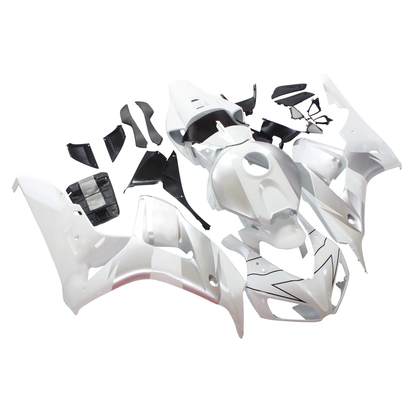2006-2007 Honda CBR 1000 RR White & Silver Repsol Racing Amotopart Fairings