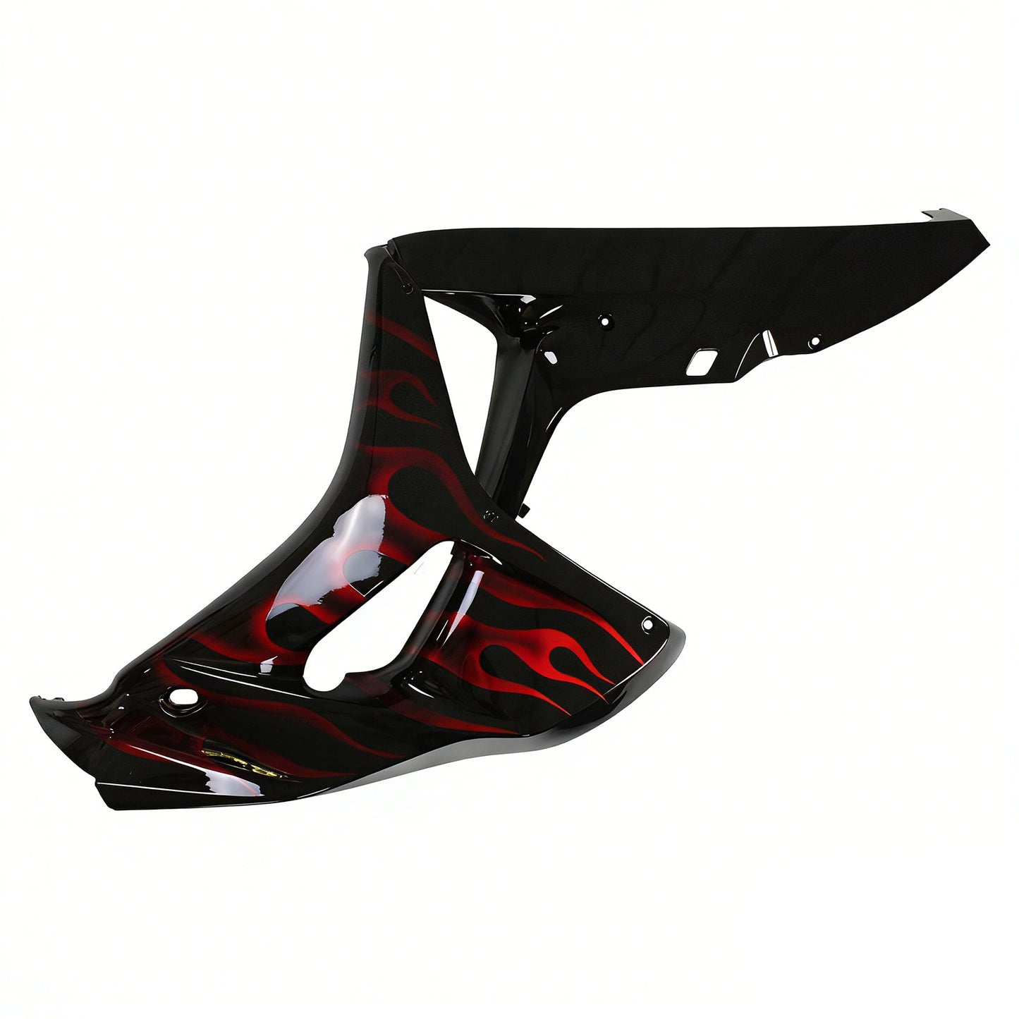2006-2007 Honda CBR 1000 RR Black & Red Flame Shark Racing Amotopart Fairings