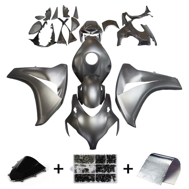 2008-2011 Honda CBR 1000 RR Amotopart Fairings Matte Black CBR Racing Customs Fairing