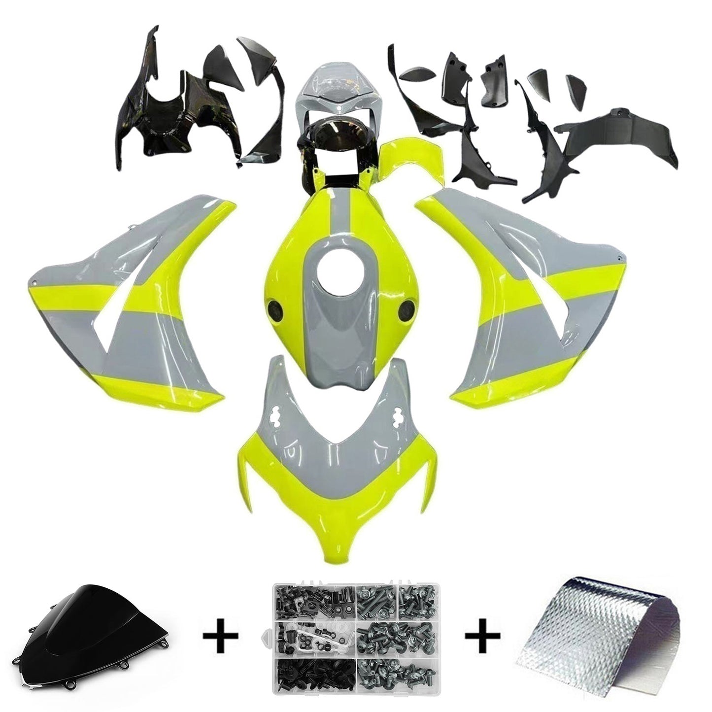 2008-2011 Honda CBR1000RR Injection Fairing Kit Bodywork Plastic ABS#197