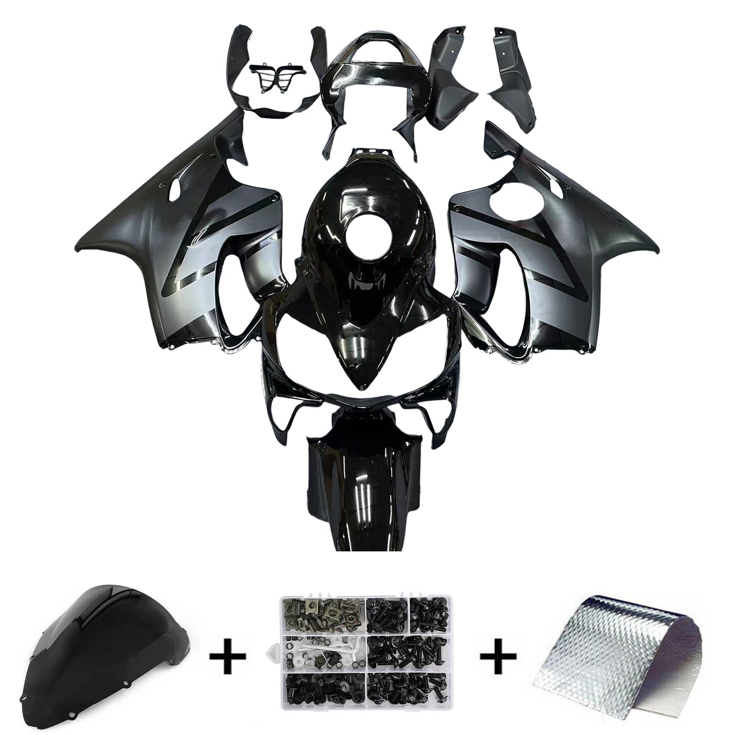 2001-2003 Honda CBR600 F4i Injection Fairing Kit Bodywork Plastic ABS#133