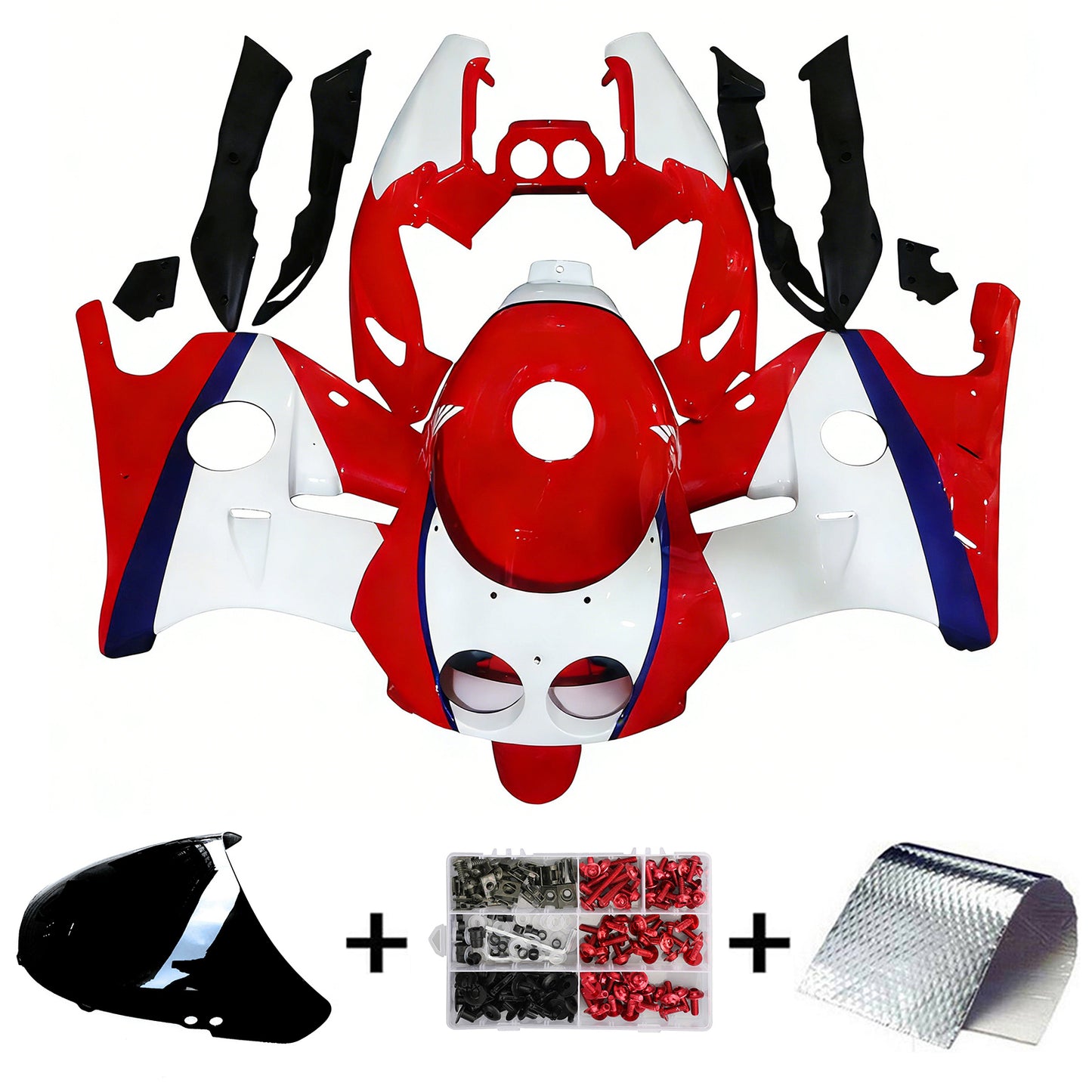 1990-1998 Honda CBR250RR MC22 Injection Fairing Kit Bodywork Plastic ABS