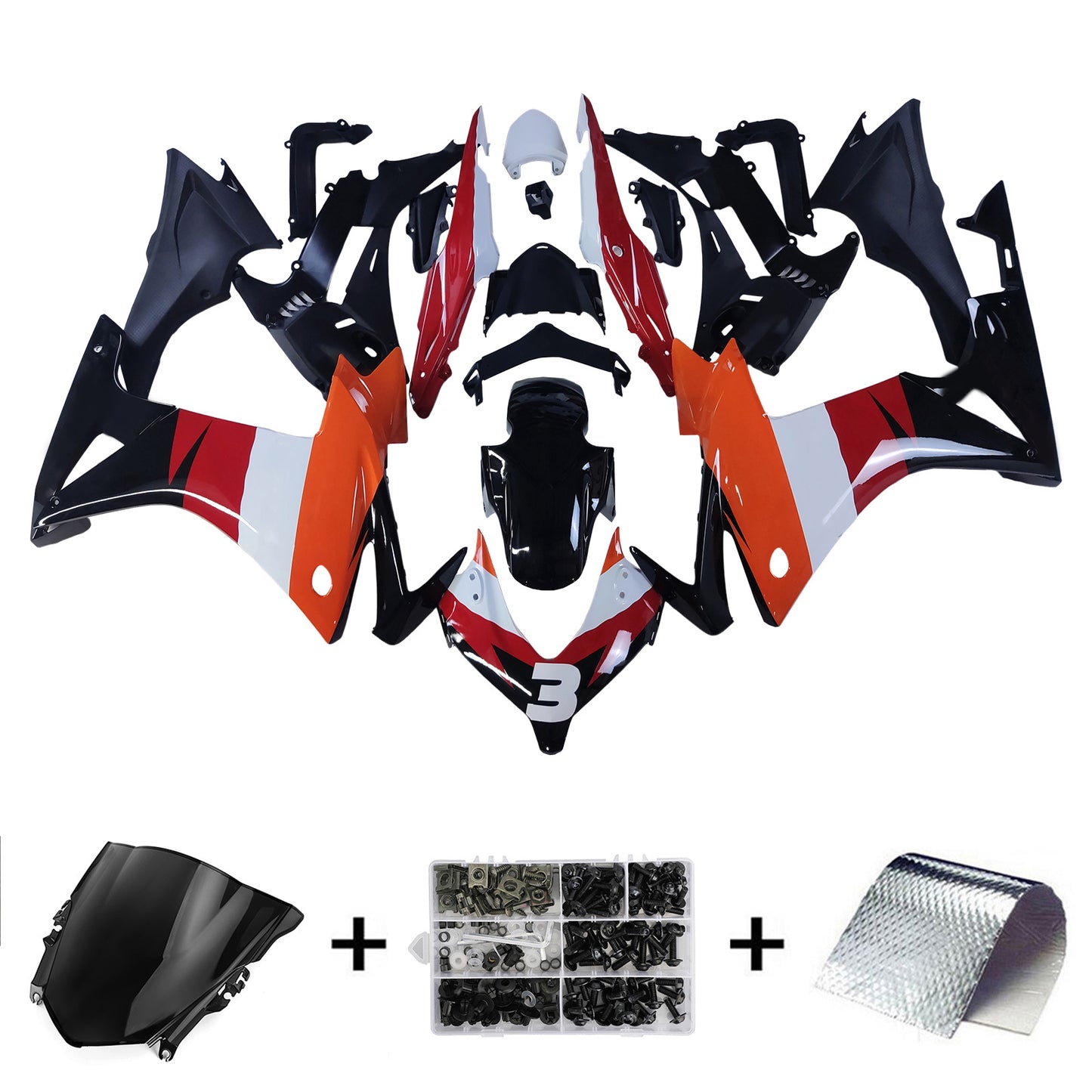 2013-2015 Honda CBR500R Injection Fairing Kit Bodywork Plastic ABS#114