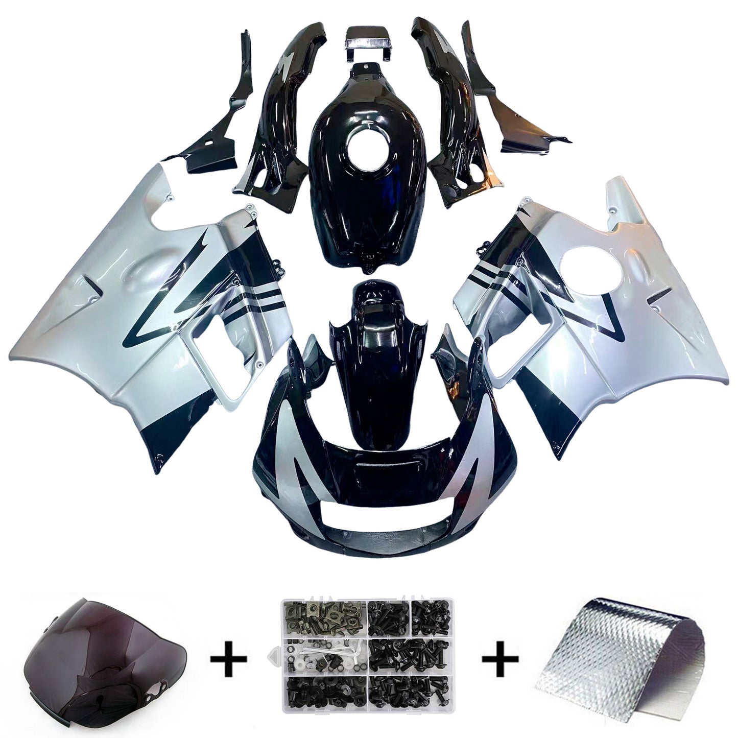 1991-1994 Honda CBR600 F2 Amotopart Injection Fairing Kit Bodywork Plastic ABS #101