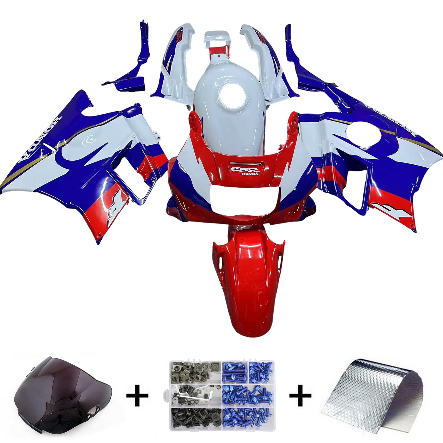 1991-1994 Honda CBR600 F2 Injection Fairing Kit Bodywork Plastic ABS