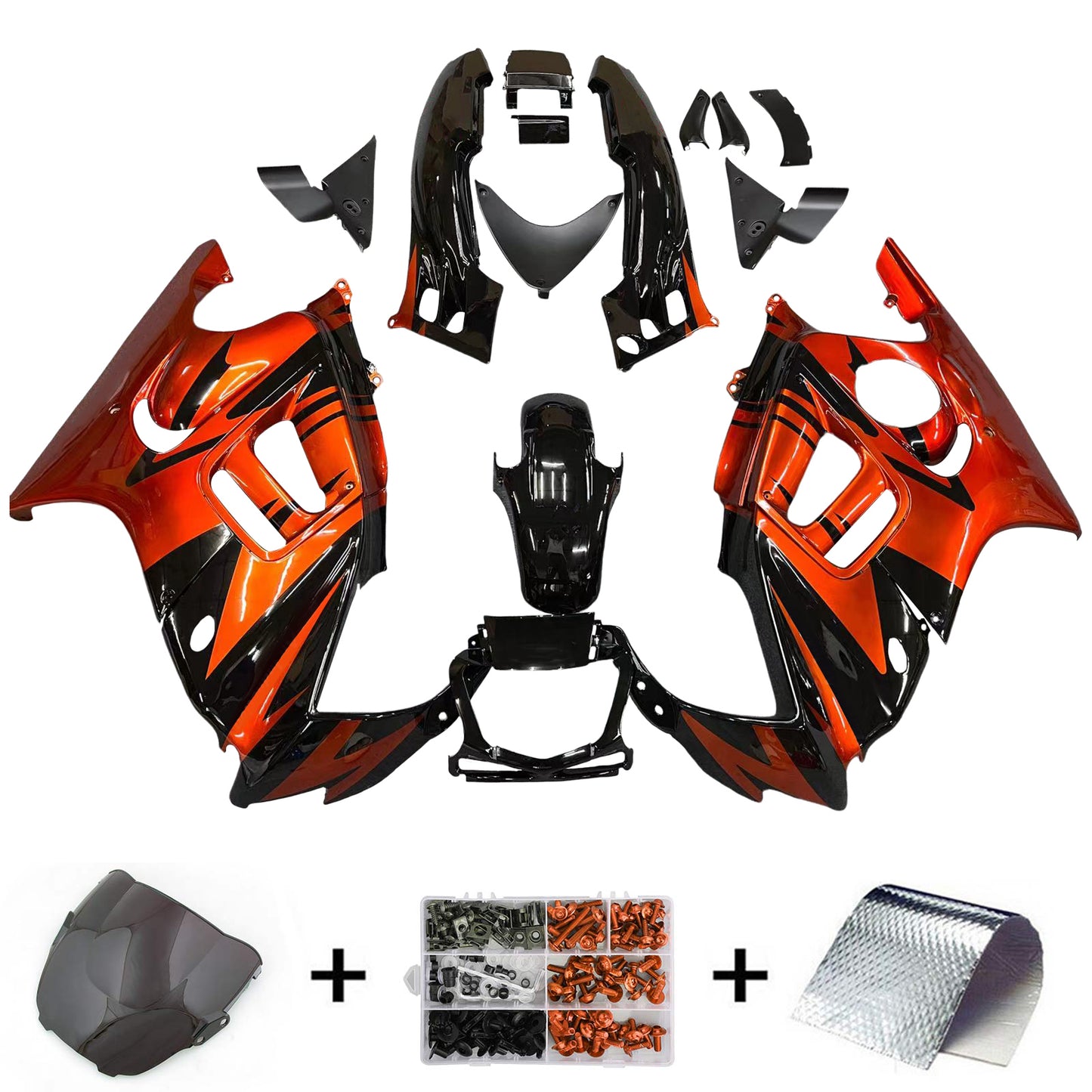 1995-1996 Honda CBR600 F3 Amotopart Injection Fairing Kit Bodywork Plastic ABS #103