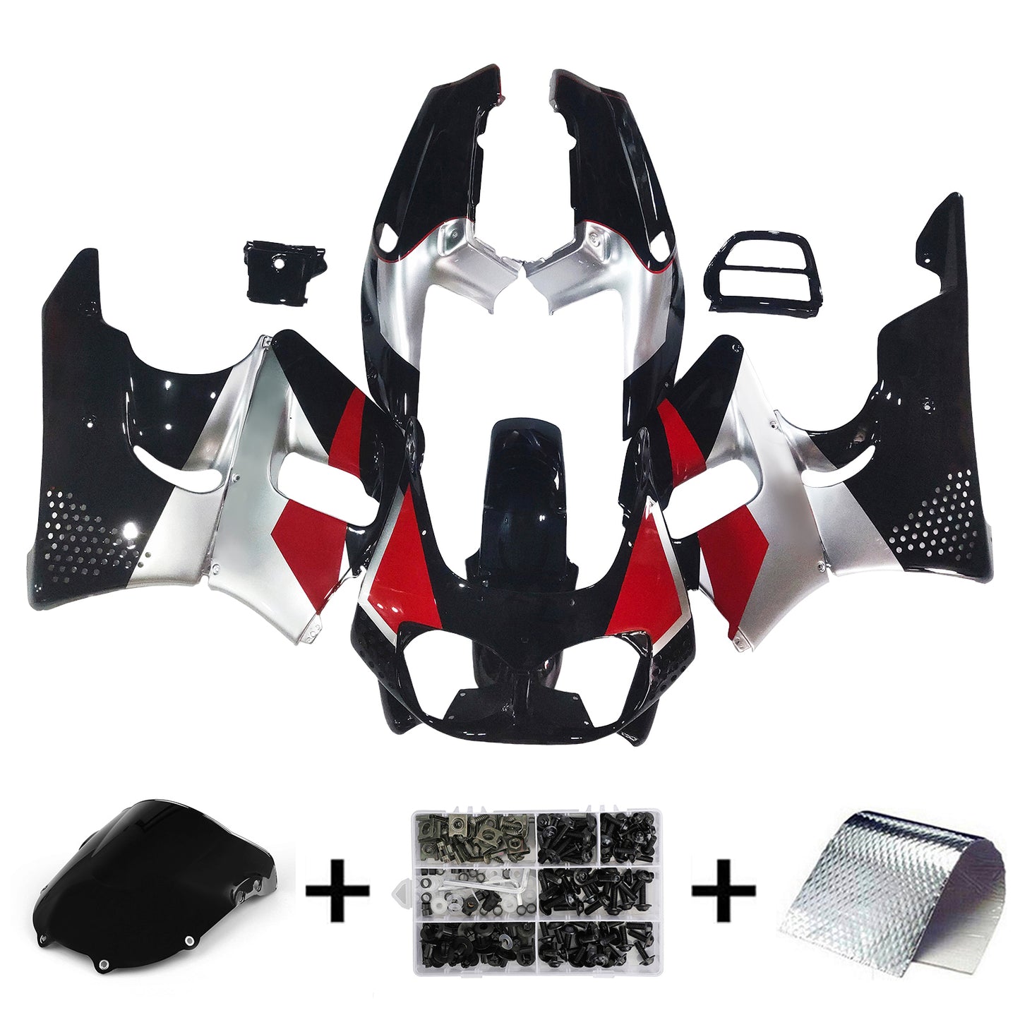 1992-1993 Honda CBR900RR 893 Amotopart Injection Fairing Kit Bodywork Plastic ABS #112