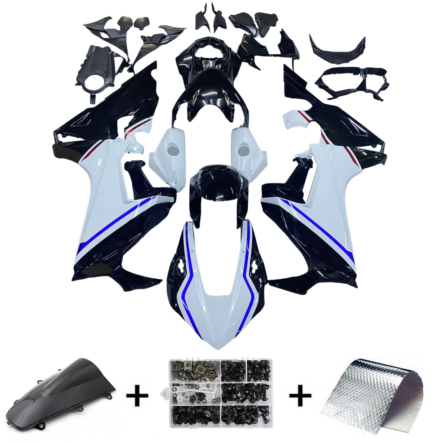 2017-2023 Honda CBR1000RR Amotopart Injection Fairing Kit Bodywork Plastic ABS #101