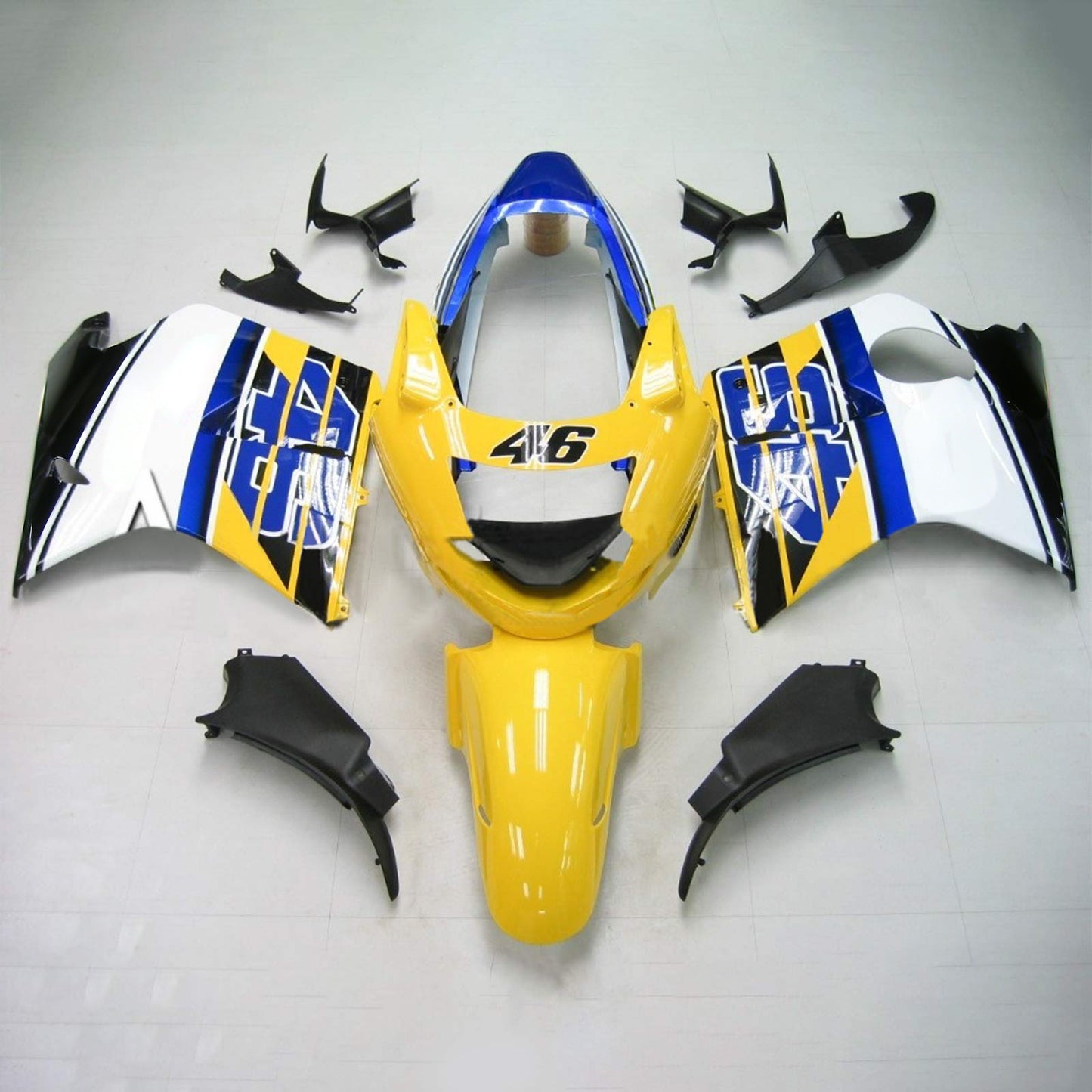 1996-2007 Honda CBR1100XX SuperBlackBird Amotopart Injection Fairing Kit Bodywork ABS #116