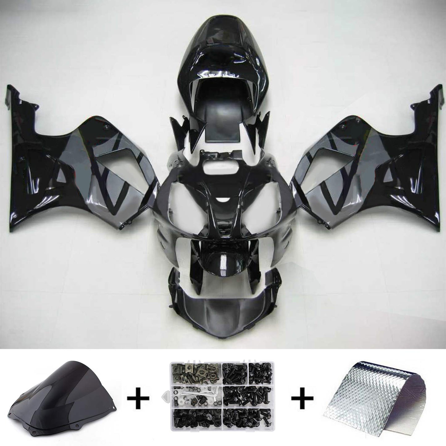 2000-2006 Honda VTR1000 RC51 Amotopart Injection Fairing Kit Bodywork Plastic ABS #105