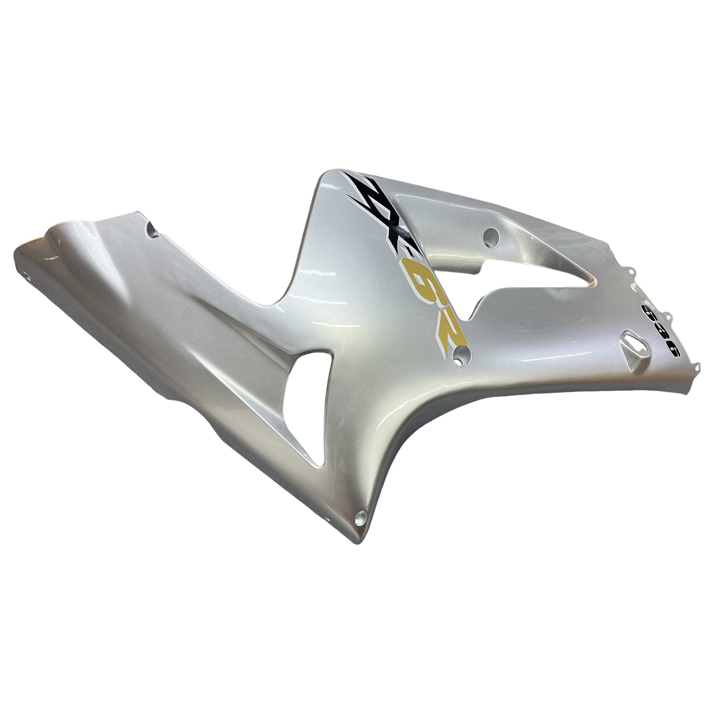 2003-2004 Kawasaki ZX6R 636 Amotopart Fairings Silver Ninja Racing