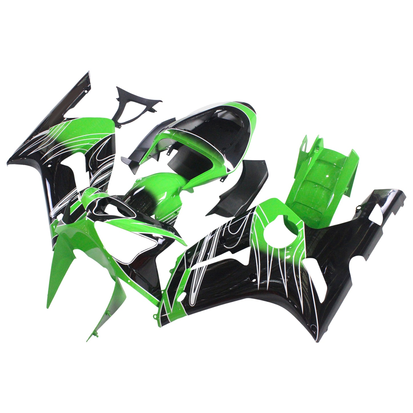 2003-2004 Kawasaki ZX6R 636 Injection Fairing Kit Bodywork Plastic ABS#120