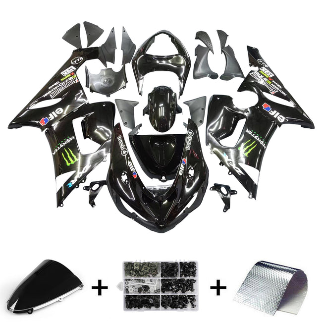 2005-2006 Kawasaki ZX6R 636 Fairing Kit Bodywork Plastic ABS