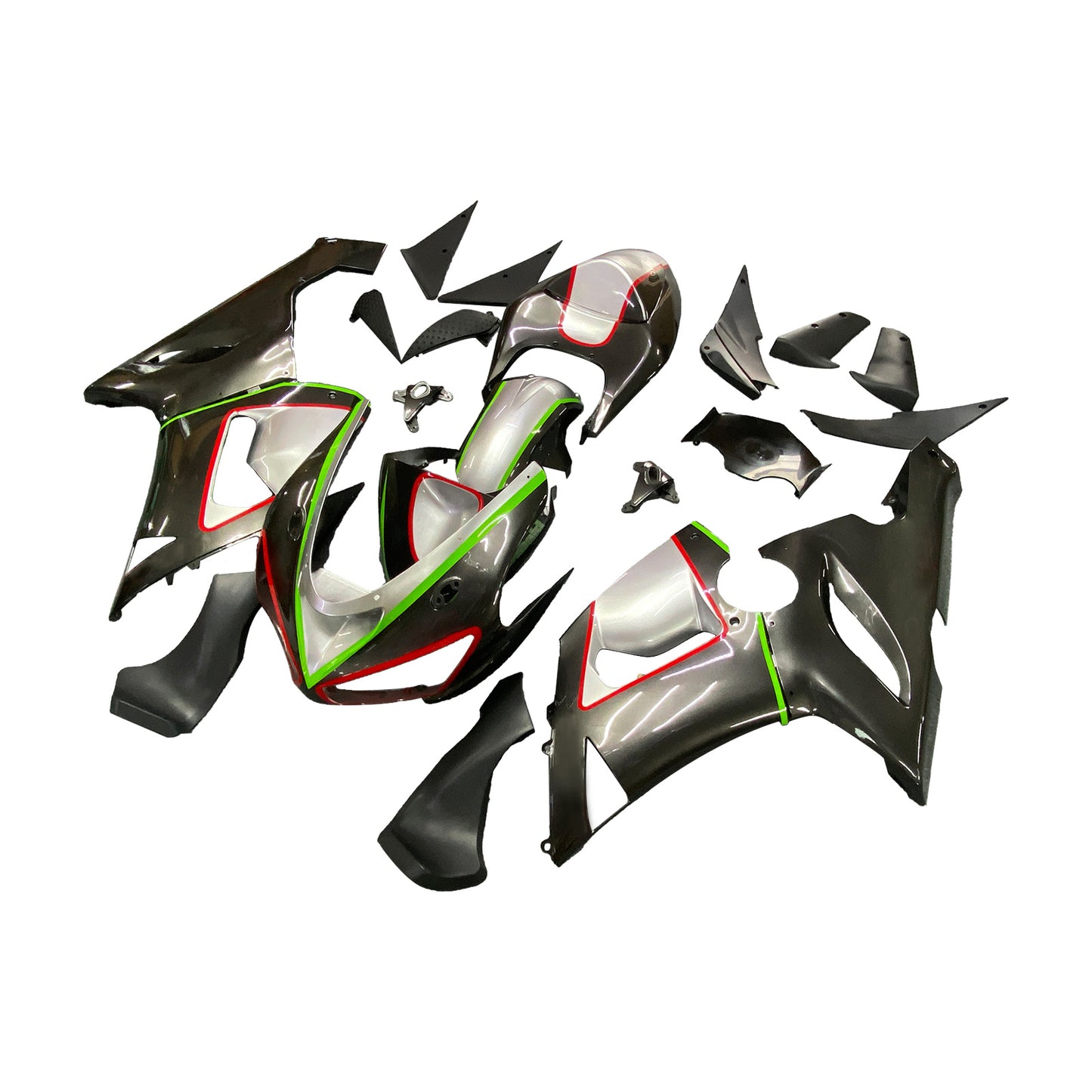 2005-2006 Kawasaki ZX6R 636 Amotopart Injection Fairing Kit Bodywork Plastic ABS #103