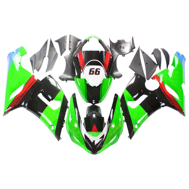2005-2006 Kawasaki ZX6R 636 Amotopart Injection Fairing Kit Bodywork Plastic ABS #123