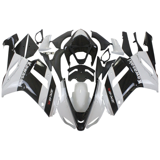 2007-2008 Kawasaki ZX6R 636 Amotopart Injection Fairing Kit Bodywork Plastic ABS #105