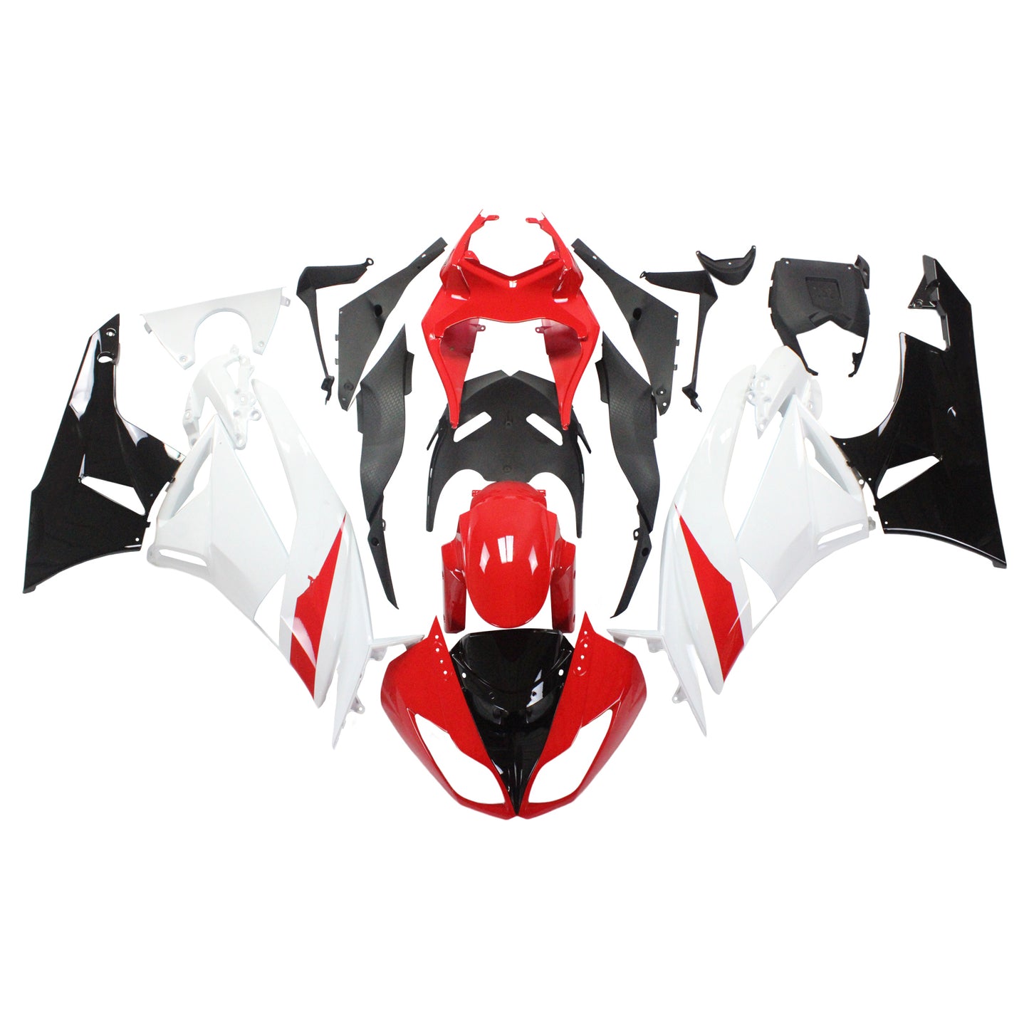2009-2012 Kawasaki ZX6R 636 Amotopart Injection Fairing Kit Bodywork Plastic ABS #113