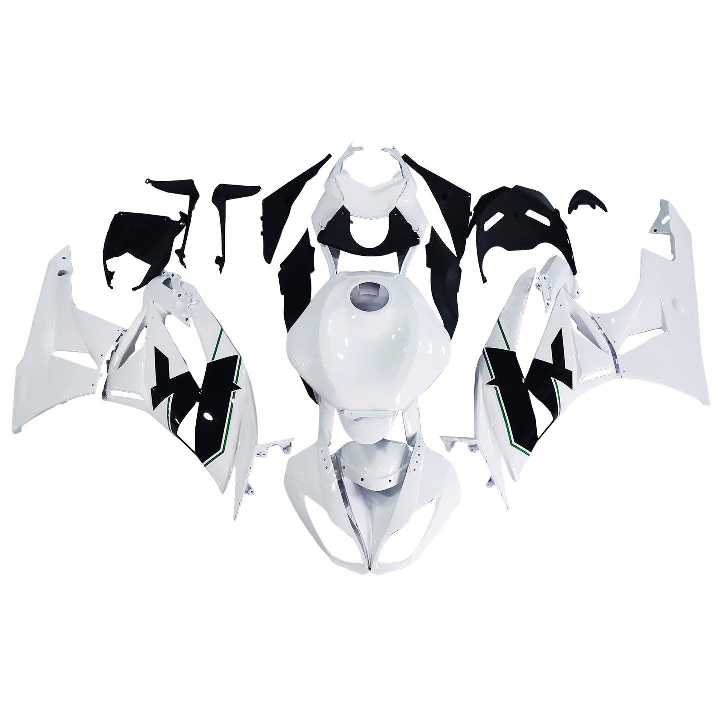 2009-2012 Kawasaki ZX6R 636 Injection Fairing Kit Bodywork Plastic ABS #136