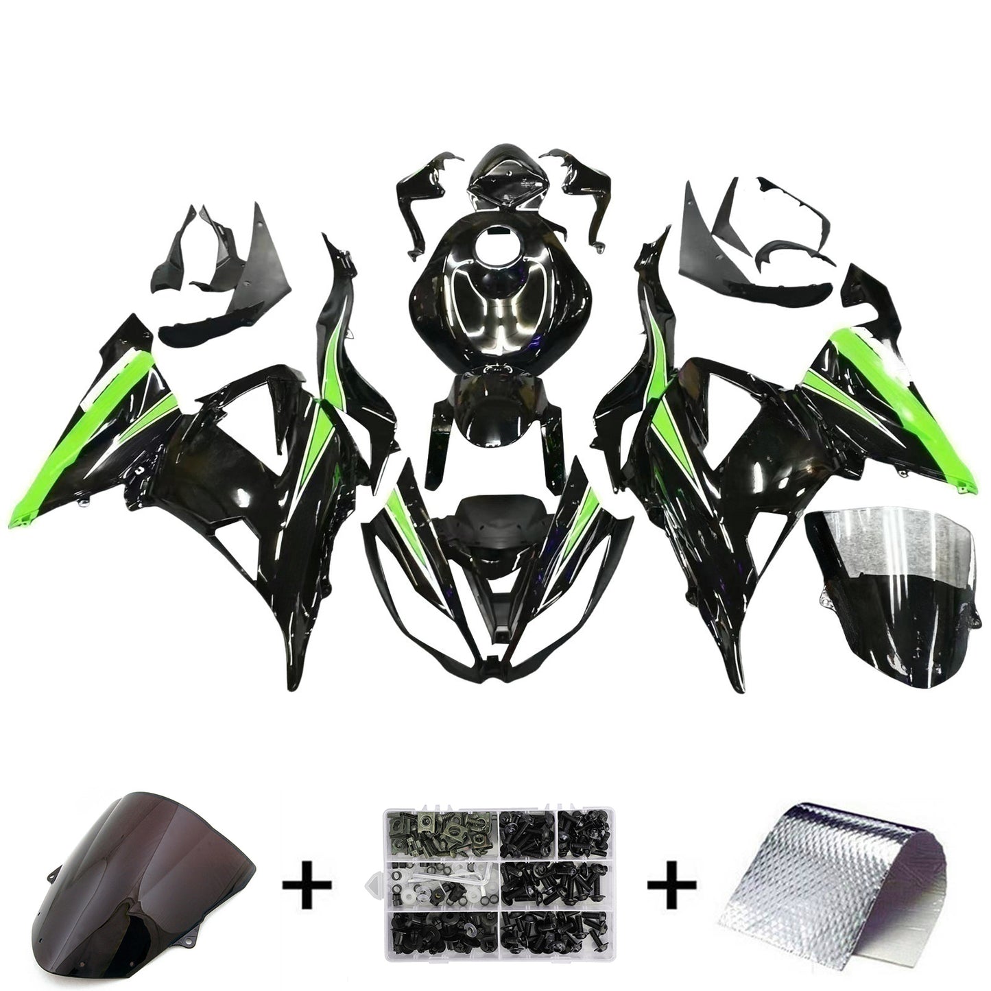 2013-2018 Kawasaki ZX6R 636 Injection Fairing Kit Bodywork Plastic ABS #113