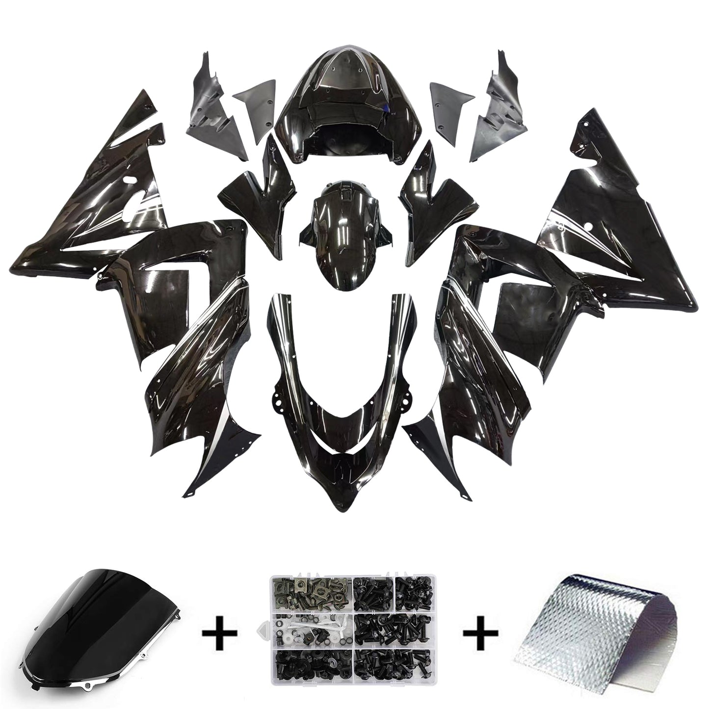 2004-2005 Kawasaki ZX10R Amotopart Injection Fairing Kit Bodywork Plastic ABS #127