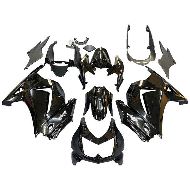 2008-2012 Kawasaki ZX250R EX250 Amotopart Fairings Black Ninja ZX250 Racing