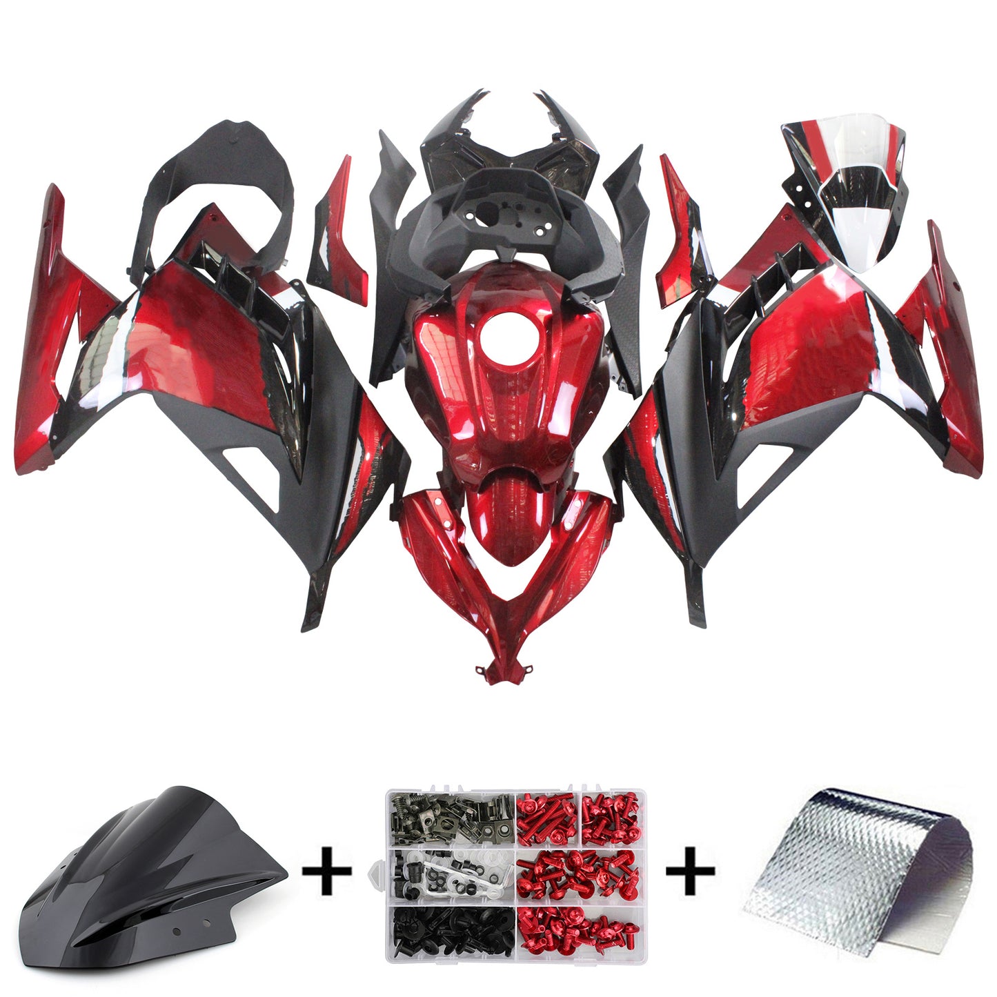 2013-2024 Kawasaki EX300/Ninja300 Injection Fairing Kit Bodywork Plastic ABS#161
