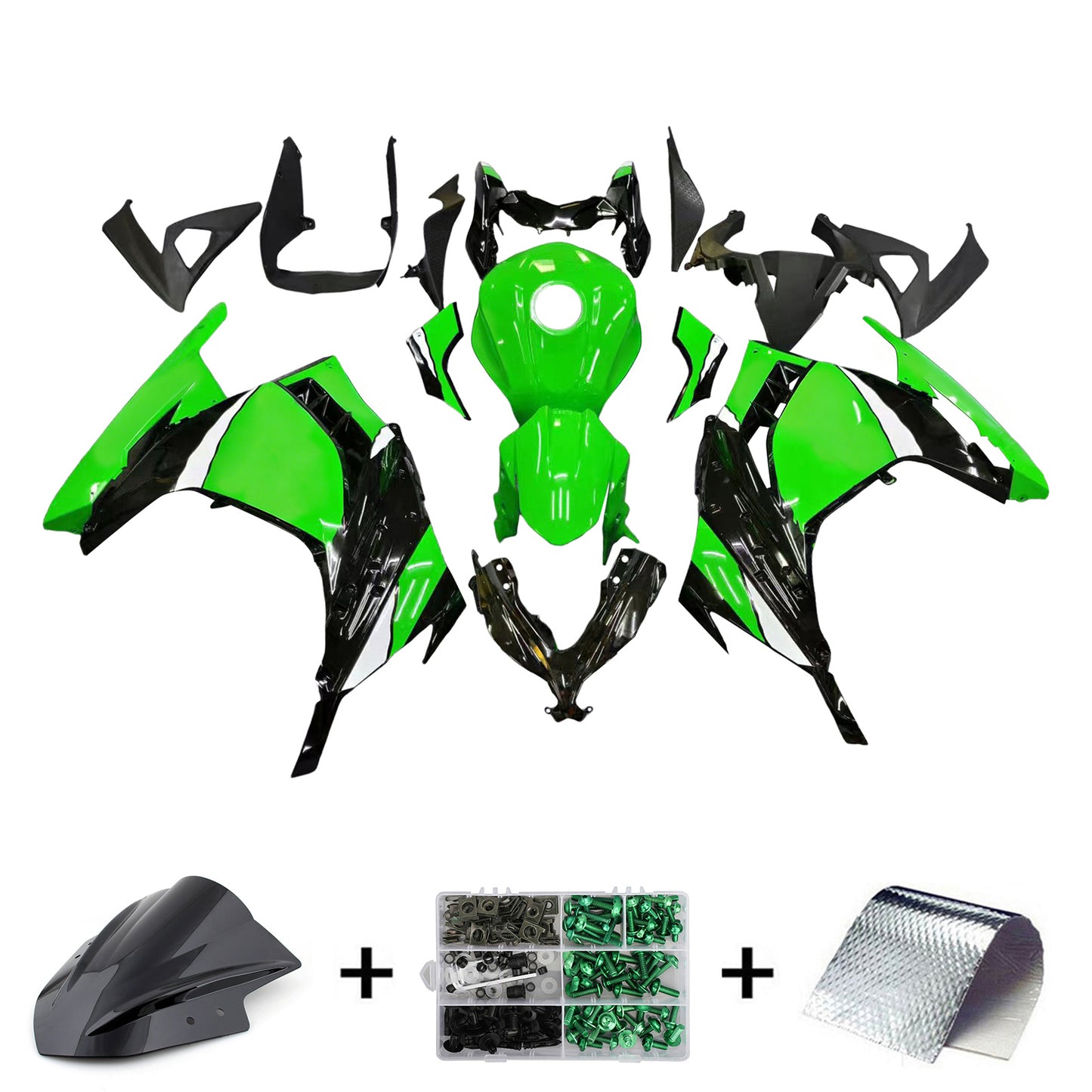 2013-2024 Kawasaki EX300/Ninja300 Injection Fairing Kit Bodywork Plastic ABS#161