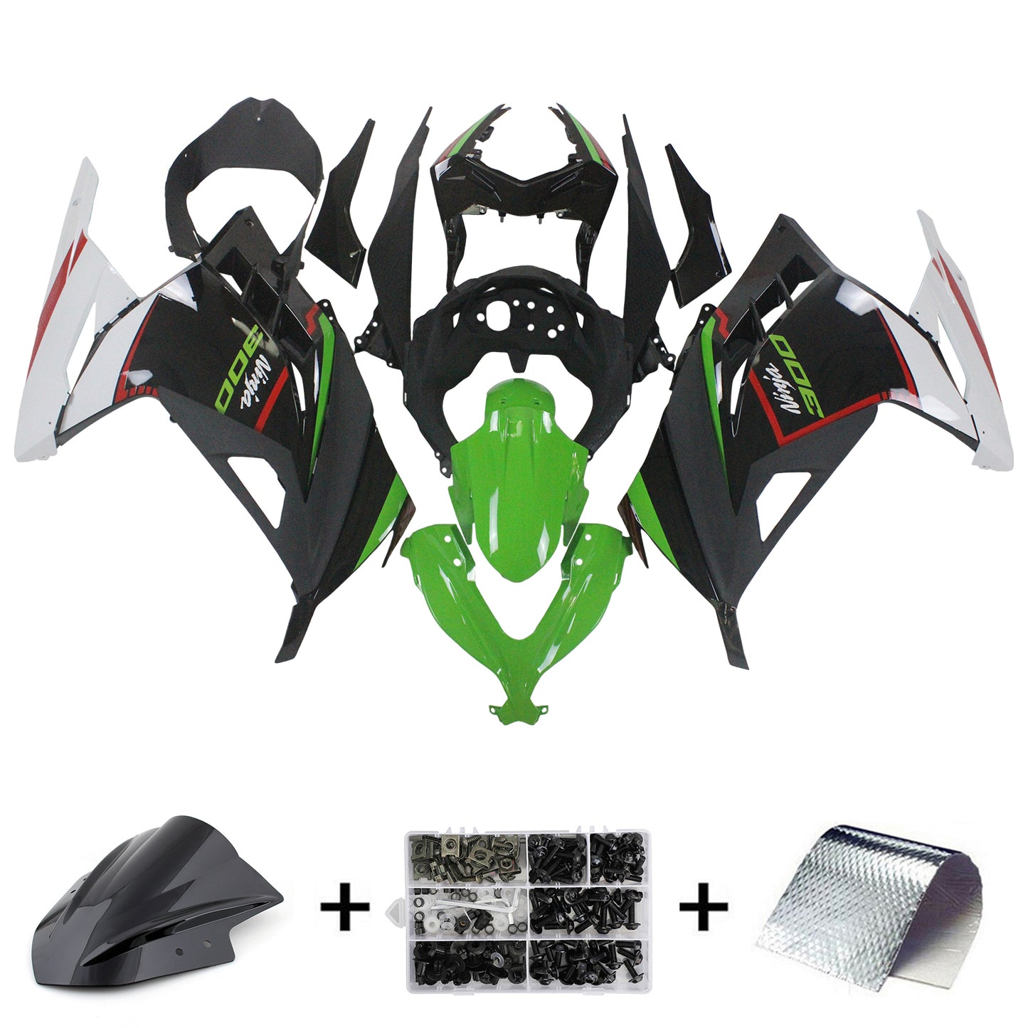 2013-2024 Kawasaki EX300/Ninja300 Injection Fairing Kit Bodywork Plastic ABS#161