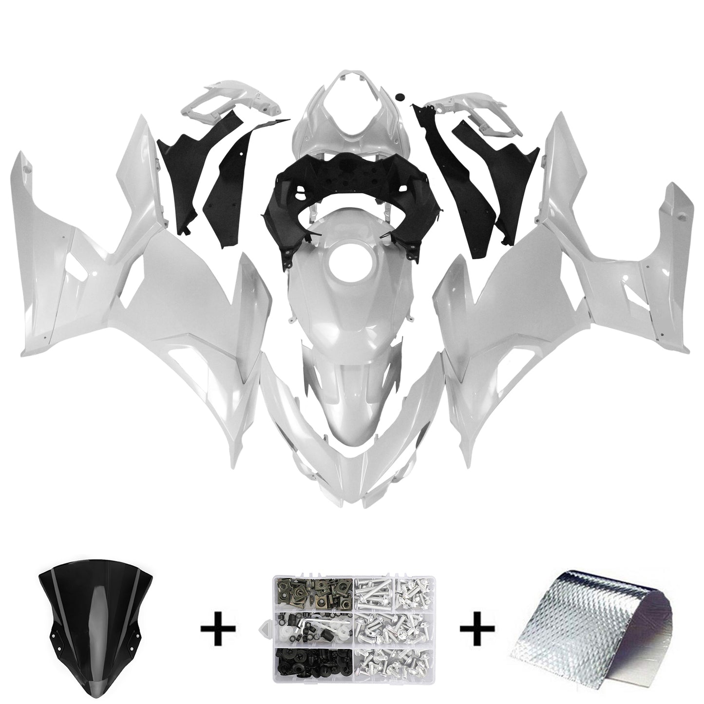 2018-2023=4 Kawasaki EX400 Ninja400 Fairing Kit Bodywork Plastic ABS