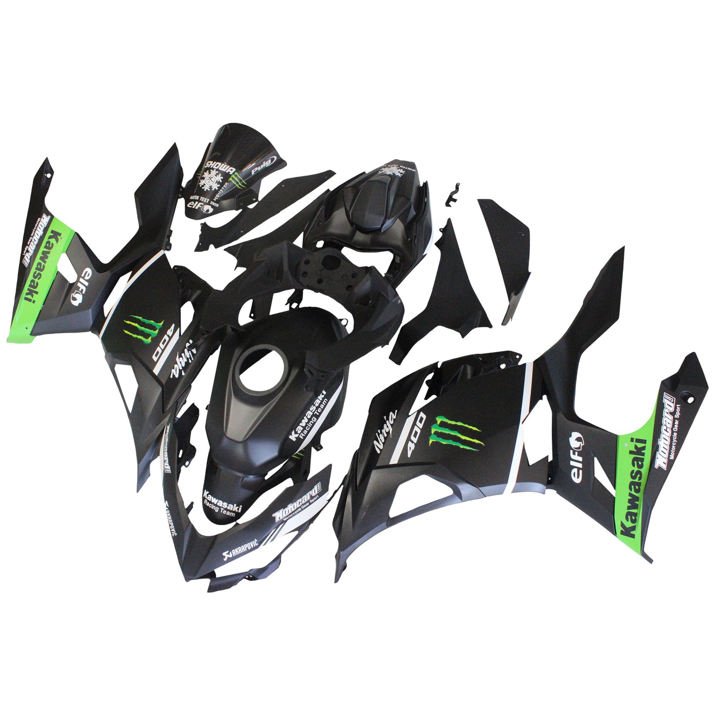 2018-2023=4 Kawasaki EX400 Ninja400 Fairing Kit Bodywork Plastic ABS