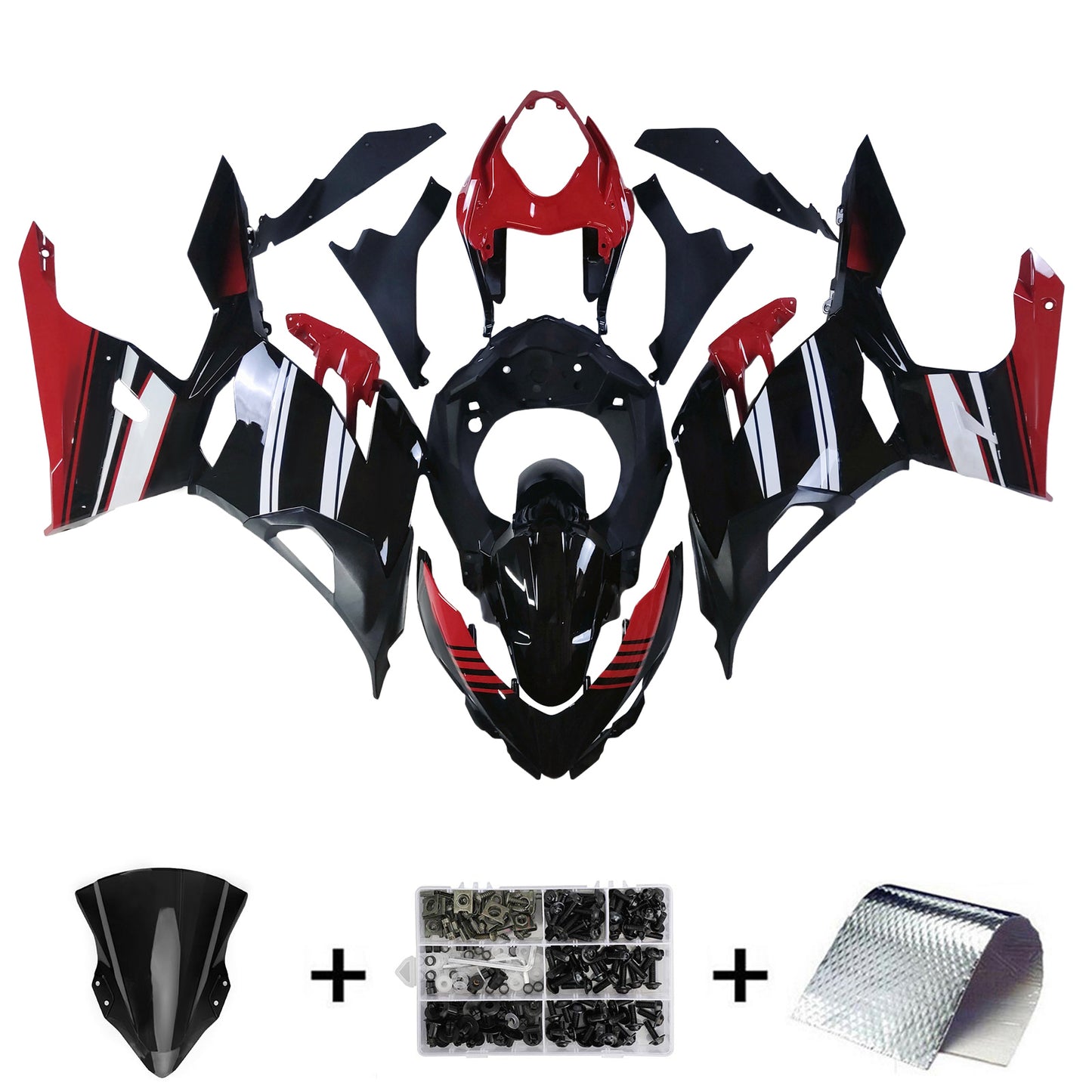 2018-2023=4 Kawasaki EX400 Ninja400 Fairing Kit Bodywork Plastic ABS