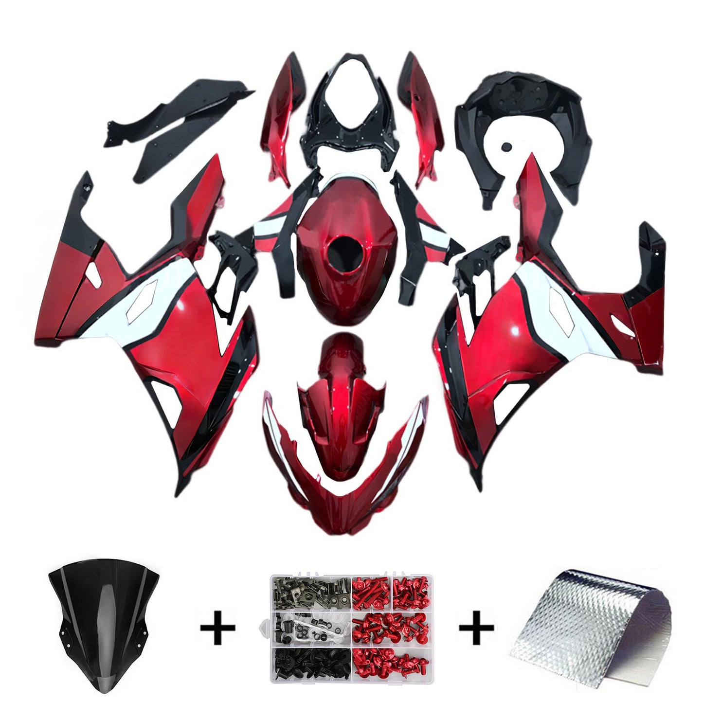 2018-2023=4 Kawasaki EX400 Ninja400 Fairing Kit Bodywork Plastic ABS