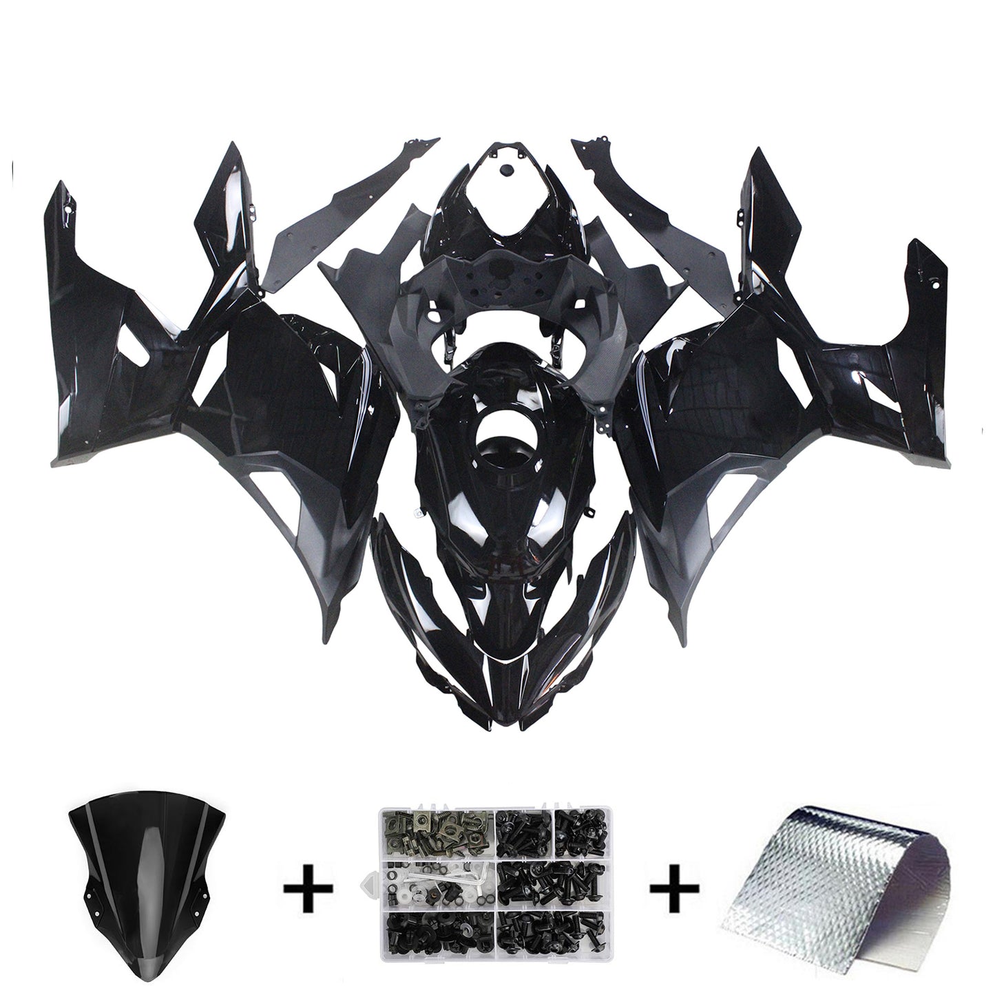 2018-2023=4 Kawasaki EX400 Ninja400 Fairing Kit Bodywork Plastic ABS