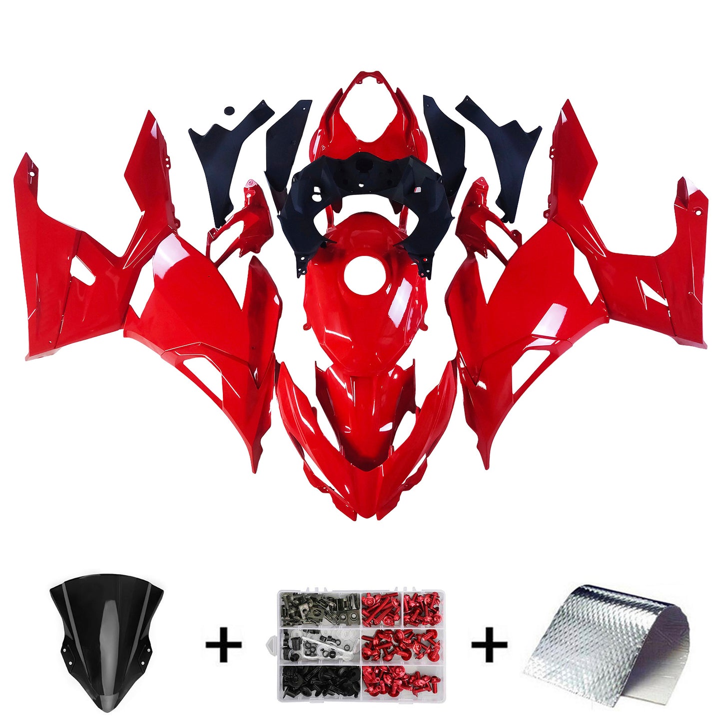 2018-2023=4 Kawasaki EX400 Ninja400 Fairing Kit Bodywork Plastic ABS