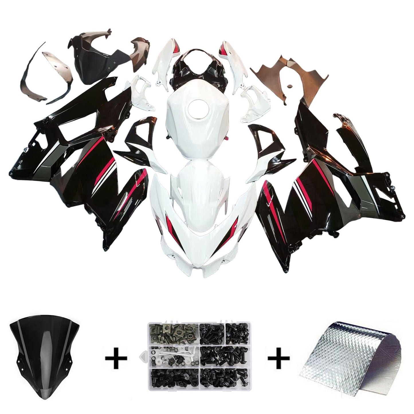 2018-2023=4 Kawasaki EX400 Ninja400 Fairing Kit Bodywork Plastic ABS