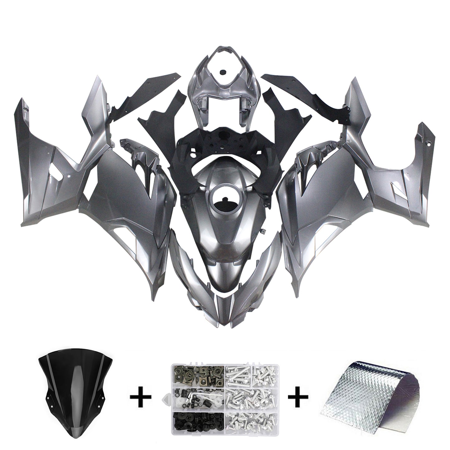 2018-2023=4 Kawasaki EX400 Ninja400 Fairing Kit Bodywork Plastic ABS