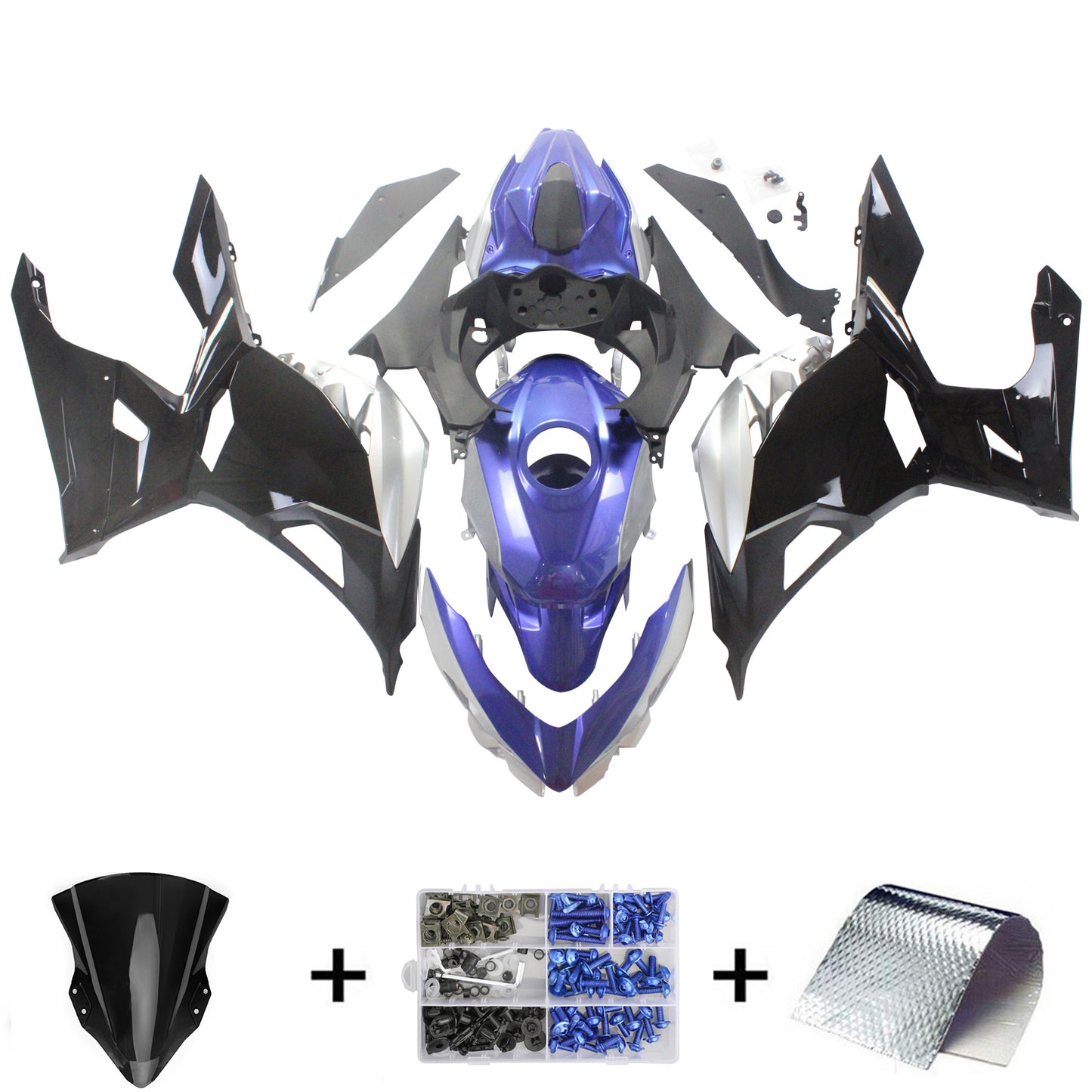 2018-2023=4 Kawasaki EX400 Ninja400 Fairing Kit Bodywork Plastic ABS