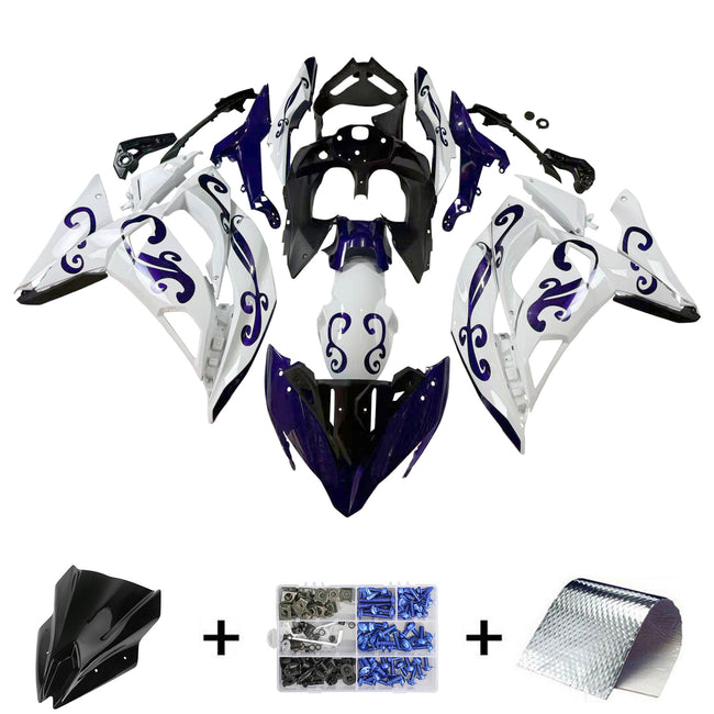 2017-2019 Kawasaki ER6F/Ninja650R Amotopart Injection Fairing Kit Bodywork Plastic ABS #103