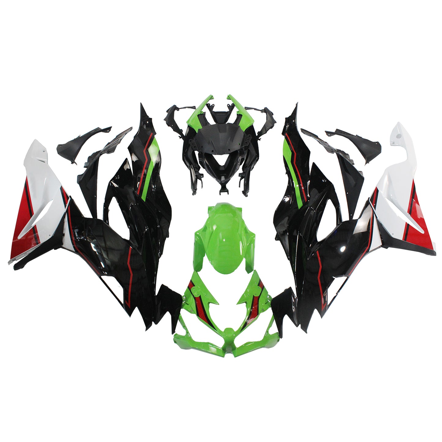 2019-2020 Kawasaki ZX6R Amotopart Injection Fairing Kit Bodywork Plastic ABS #102