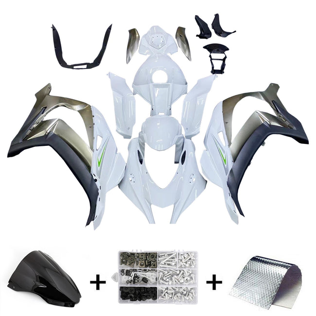 2016-2020 Kawasaki ZX10R Amotopart Injection Fairing Kit Bodywork Plastic ABS #124