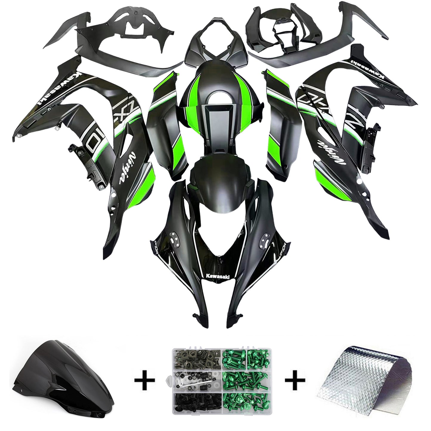 2016-2020 Kawasaki ZX10R Injection Fairing Kit Bodywork Plastic ABS#144