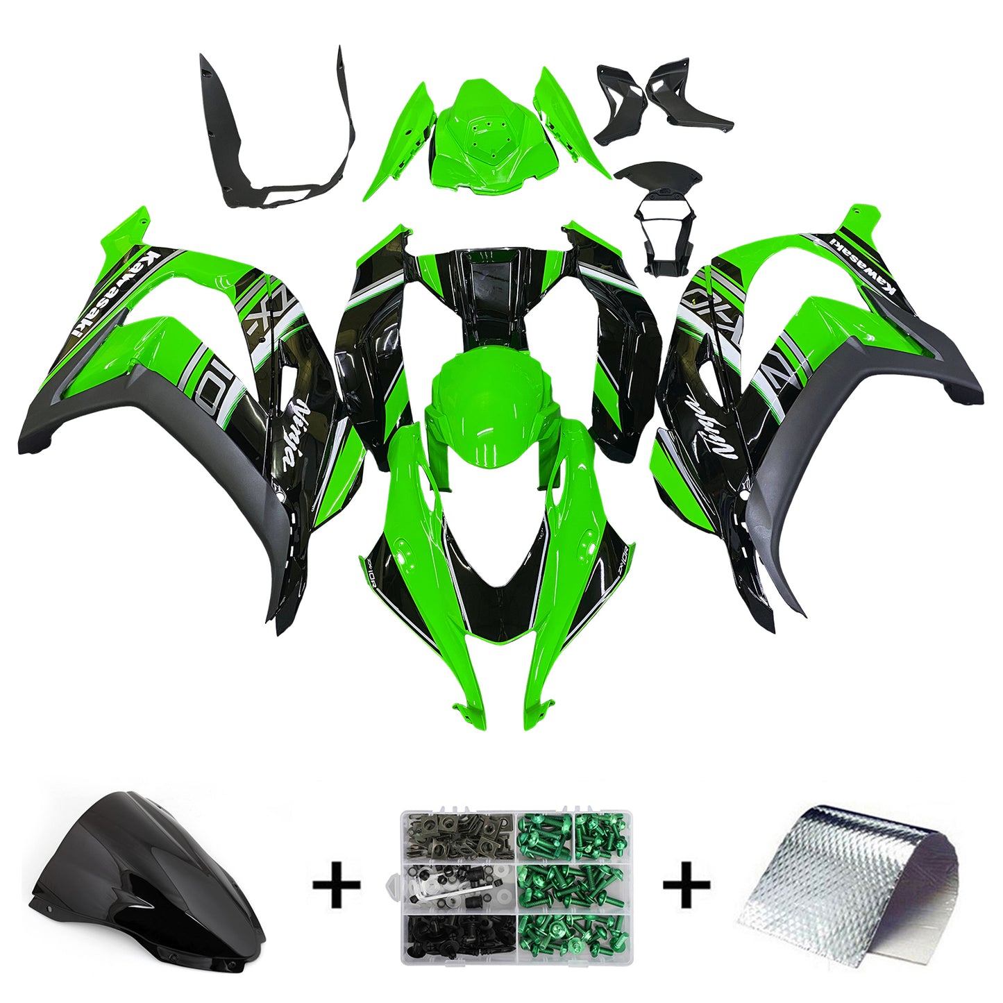 2016-2020 Kawasaki ZX10R Injection Fairing Kit Bodywork Plastic ABS#148